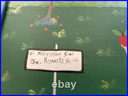Folk Art By Benny Carter Title (THE RACE IS ON) 1st painting of 2000