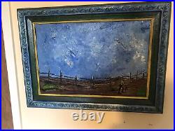 Folk Art By Mother, Titled The Comfort 1999 Large with custom frame