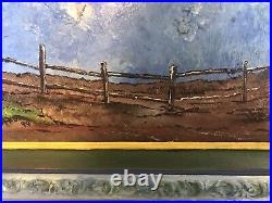 Folk Art By Mother, Titled The Comfort 1999 Large with custom frame