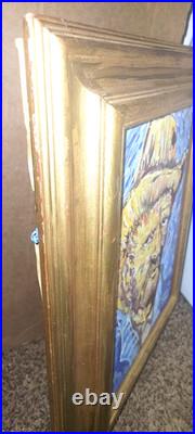 Folk Art Impasto Painting by the Late Lee Harris (R-Man)- Playing With Van Gogh
