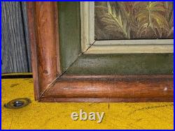 Folk Art Oil Painting Western Black Bears Scene Signed