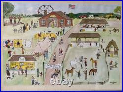Folk Art Painting PA Amity Country Fair Berks County PA by Marjorie A Yocom