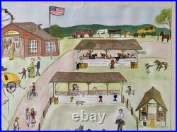 Folk Art Painting PA Amity Country Fair Berks County PA by Marjorie A Yocom