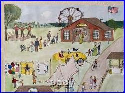 Folk Art Painting PA Amity Country Fair Berks County PA by Marjorie A Yocom