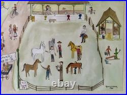 Folk Art Painting PA Amity Country Fair Berks County PA by Marjorie A Yocom