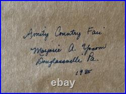 Folk Art Painting PA Amity Country Fair Berks County PA by Marjorie A Yocom