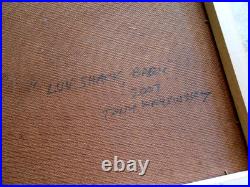 Folk Art Painting Tony Krysinsky THE LUV SHACK 2007 Engraved Wood