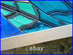 Folk Art Painting Tony Krysinsky THE LUV SHACK 2007 Engraved Wood