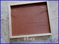 Folk Art Painting Tony Krysinsky THE LUV SHACK 2007 Engraved Wood