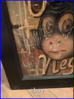 Fred Stonehouse Oso Negro Og Signed Art Painting Chicago Folk Outsider Rare 1999 Fred Stonehouse Oso Negro Og Signed Art Painting Chicago Folk Outsider Rare 1999