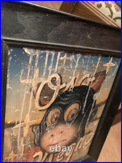 Fred Stonehouse Oso Negro Og Signed Art Painting Chicago Folk Outsider Rare 1999 Fred Stonehouse Oso Negro Og Signed Art Painting Chicago Folk Outsider Rare 1999