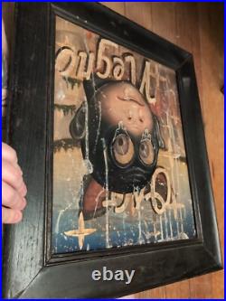 Fred Stonehouse Oso Negro Og Signed Art Painting Chicago Folk Outsider Rare 1999 Fred Stonehouse Oso Negro Og Signed Art Painting Chicago Folk Outsider Rare 1999
