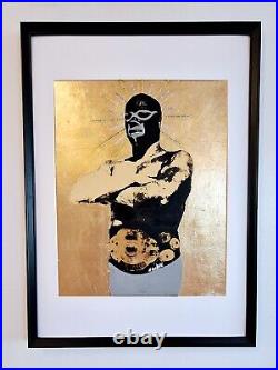 Frida Kahlo Pop Art painting silkscreen original Art folk art Milagros framed Frida Kahlo Pop Art painting silkscreen original Art folk art Milagros framed