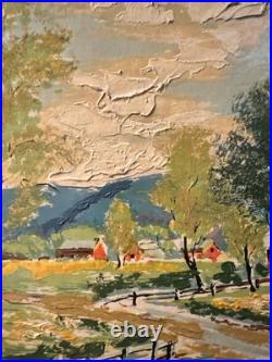 GALET 20th Century French Countryside Landscape Painting Signed
