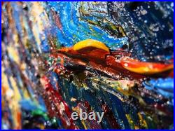 Girl Portrait Oil? Painting Realism Art? Signed Vintage Original Outsider Scream A