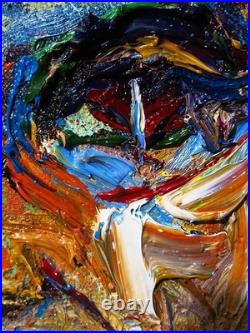 Girl Portrait Oil? Painting Realism Art? Signed Vintage Original Outsider Scream A