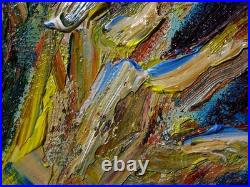Girl Portrait Oil? Painting Realism Art? Signed Vintage Original Outsider Scream A