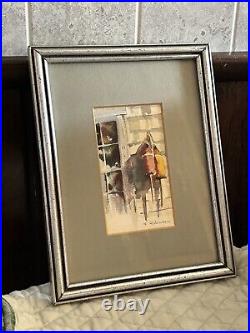 Gordon Robinson Signed Original Watercolor Painting Kennebunkport Maine Nautical