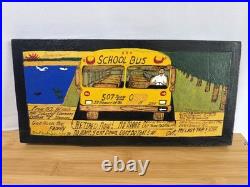 GullahFolk Art Painting Rev. J. F. Simmons Retired School Bus Driver Signed