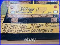 GullahFolk Art Painting Rev. J. F. Simmons Retired School Bus Driver Signed