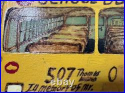 GullahFolk Art Painting Rev. J. F. Simmons Retired School Bus Driver Signed