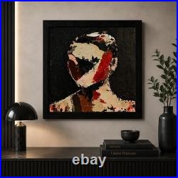 HAVLOCK Cherry Damage Syndrome Original Framed Painting Modern Abstract withCOA