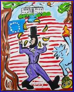 HONEST ABE JUGGLING Jr CHARLIE FAST OUTSIDER POLITICAL FOLK POP ART USA AMERICA