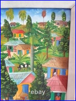 Haitian Folk Art Oil Painting