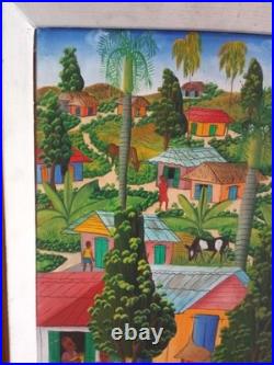 Haitian Folk Art Oil Painting