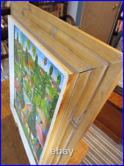 Haitian Folk Art Oil Painting