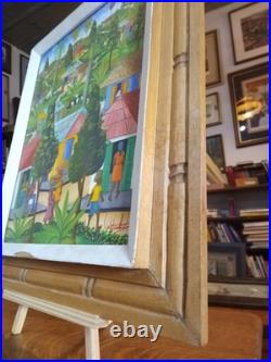 Haitian Folk Art Oil Painting
