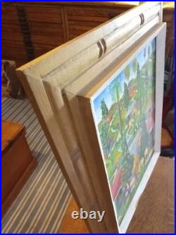 Haitian Folk Art Oil Painting