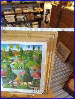 Haitian Folk Art Oil Painting