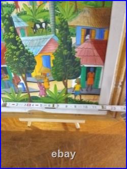 Haitian Folk Art Oil Painting
