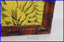 Haitian Folk Art Oil Painting Jungle Animals Scene Signed Illegible