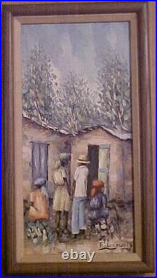 Haitian Painting by Francisco Gervais #2 8x16