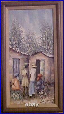 Haitian Painting by Francisco Gervais #2 8x16