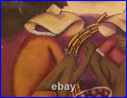 Haitian Painting on Masonite by Petion Savain 16x20, signed, dated, framed