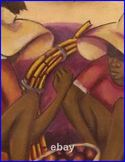 Haitian Painting on Masonite by Petion Savain 16x20, signed, dated, framed