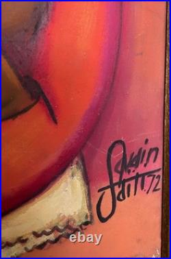 Haitian Painting on Masonite by Petion Savain 16x20, signed, dated, framed