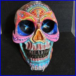 Handpainted Resin Skull By Bob Godin, Pinballbobart
