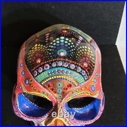 Handpainted Resin Skull By Bob Godin, Pinballbobart