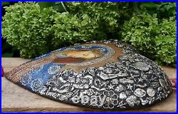 Heart Our Lady of Sorrows Painting Milagros Cuzco Style Peru & Mexican Folk Art