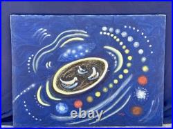 Helga Schweininger Signed Original Oil Painting Folk Art Outsider 30x40