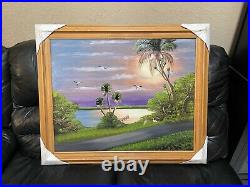 Highwaymen Florida Painting Al Black 30.5 x 36.5 Framed