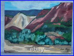 Holli Gersh Signed Oil Painting Landscape Naive Folk Art Fauvist Fauvism Fauve