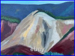Holli Gersh Signed Oil Painting Landscape Naive Folk Art Fauvist Fauvism Fauve