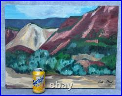 Holli Gersh Signed Oil Painting Landscape Naive Folk Art Fauvist Fauvism Fauve