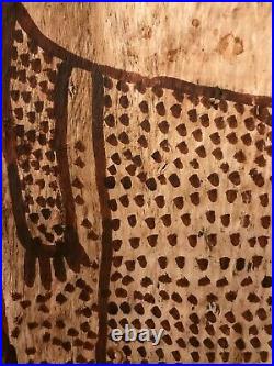 IGNATIA DJANGHARA Original Wandjina Bark Painting Aboriginal Dreamtime Folk Art