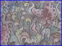 I Gusti Putu Sana Painting Pengosekan Bali Indonesian Folk Art Abstract Vintage